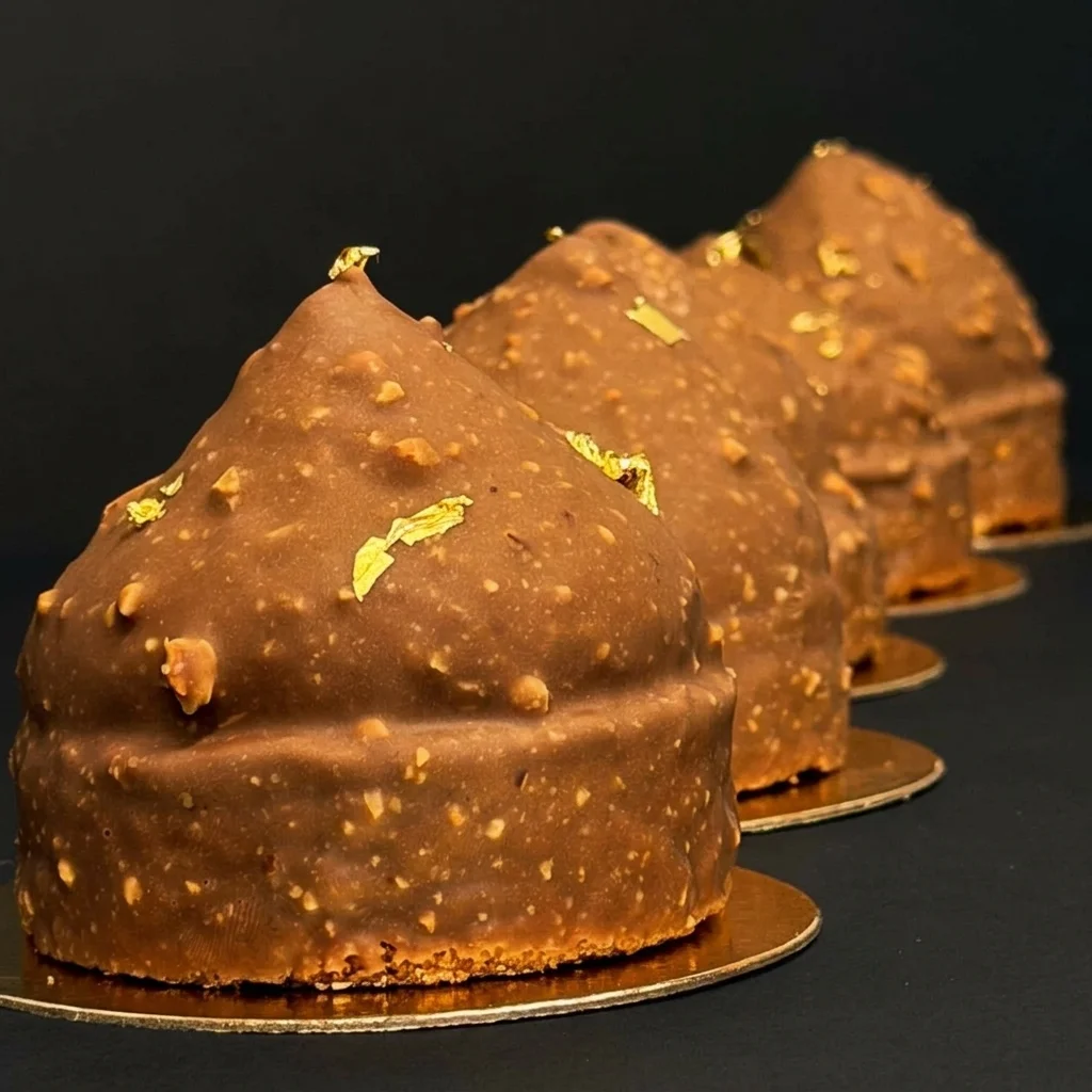 Valencia Rocher hazelnut chocolate cake - Love Sugar & Dough Calgary NW